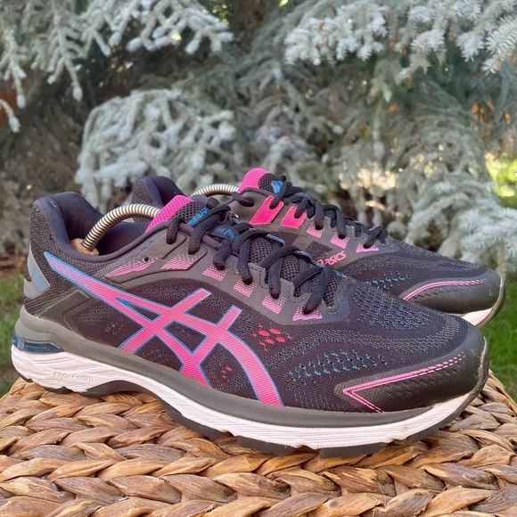 Asics GT-2000 Black, Blue & Pink Glo Running Athletic Running Shoes. Womens 11 - Picture 11 of 11